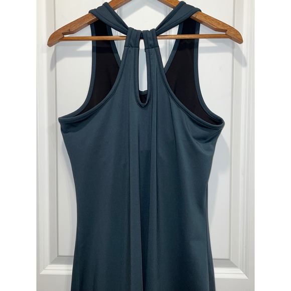 Title Nine Womens Athletic Dress Teal Blue Built In Shelf Bra Racerback Size M - Picture 3 of 5